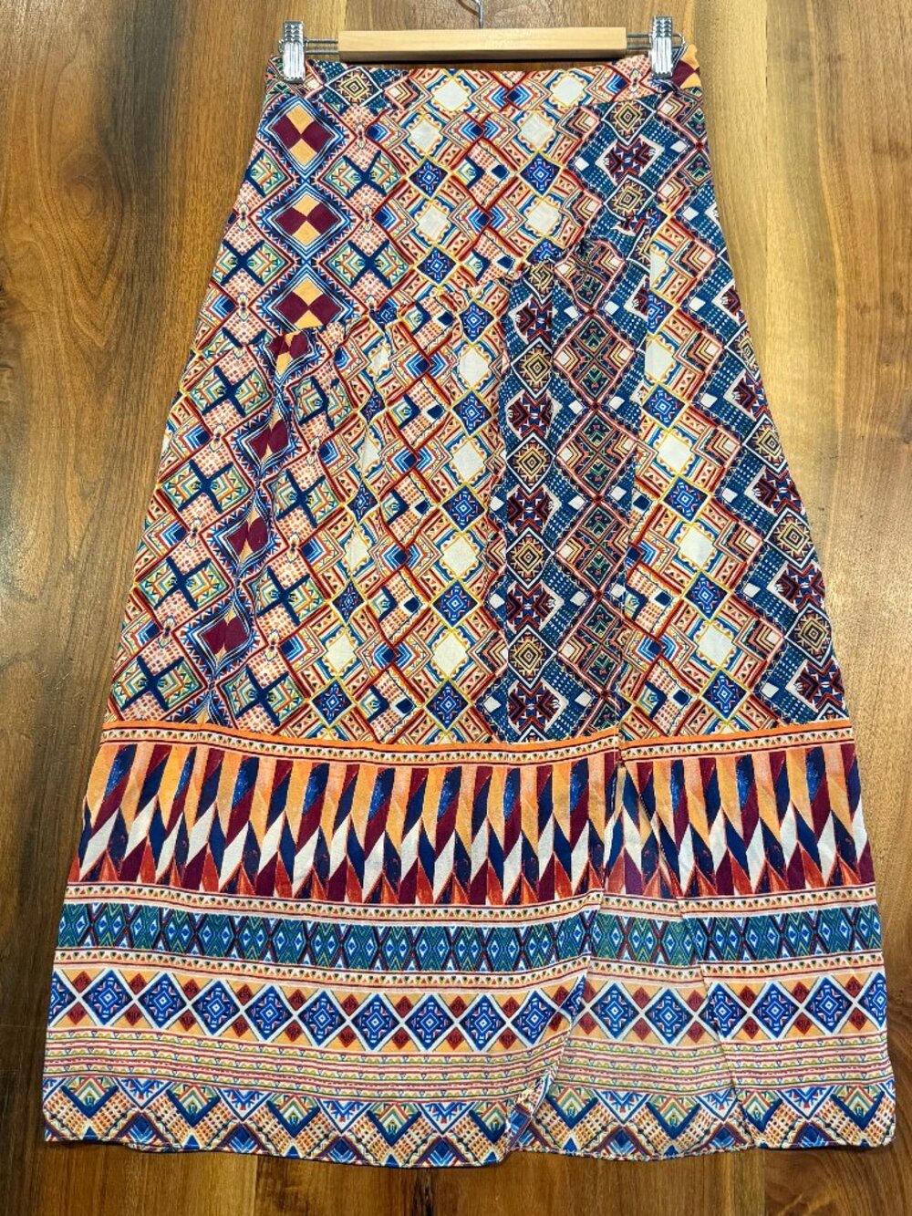 HD in Paris for Anthro wrap print maxi skirt